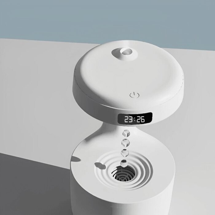Umidificador de Ar com LED Relógio e Difusor