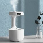 Umidificador de Ar com LED Relógio e Difusor