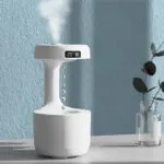 Umidificador de Ar com LED Relógio e Difusor