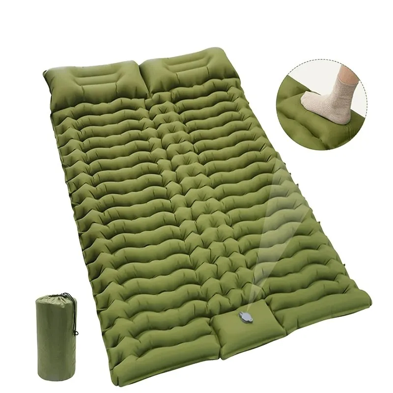 Colchão Inflável Portátil com Travesseiro Dobrável