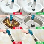 Desentupidor Manual Alta Pressão para Pia e Vaso