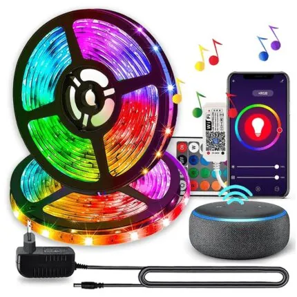 Fita LED RGB Wi-Fi com Controle Alexa e Timer