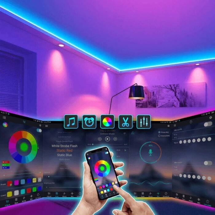 Fita LED RGB Wi-Fi com Controle Alexa e Timer