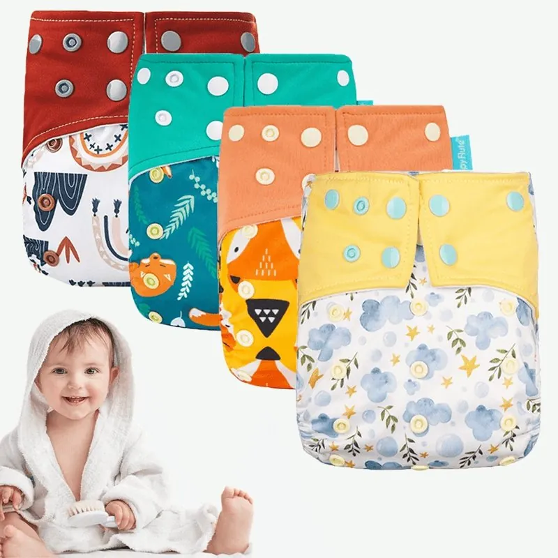 Fralda Ecológica Reutilizável com Absorvente com 8 Unidades