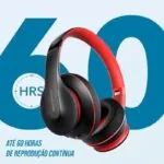 Headphone Bluetooth com Graves Potentes e 60h de Bateria