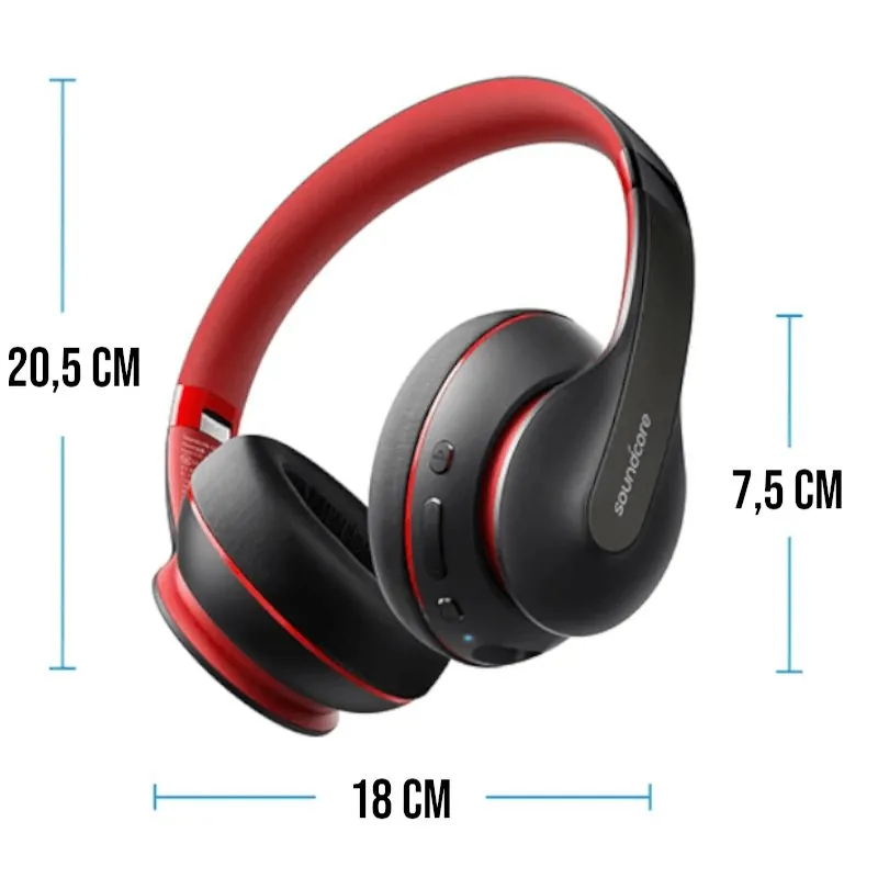 Headphone Bluetooth com Graves Potentes e 60h de Bateria