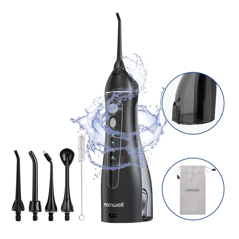 Irrigador Oral Portátil 200ml com 5 Bicos USB