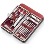 Kit Manicure e Pedicure Profissional 19 Peças Inox