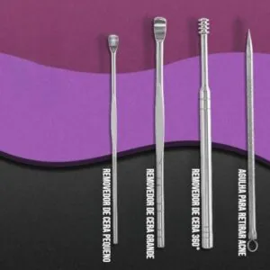 Kit Manicure e Pedicure Profissional 19 Peças Inox