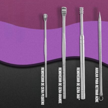 Kit Manicure e Pedicure Profissional 19 Peças Inox