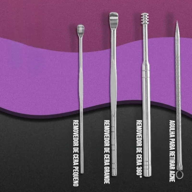 Kit Manicure e Pedicure Profissional 19 Peças Inox