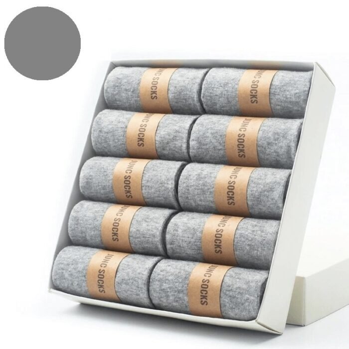 Kit 10 Pares de Meia Masculina Cano Alto Algodão