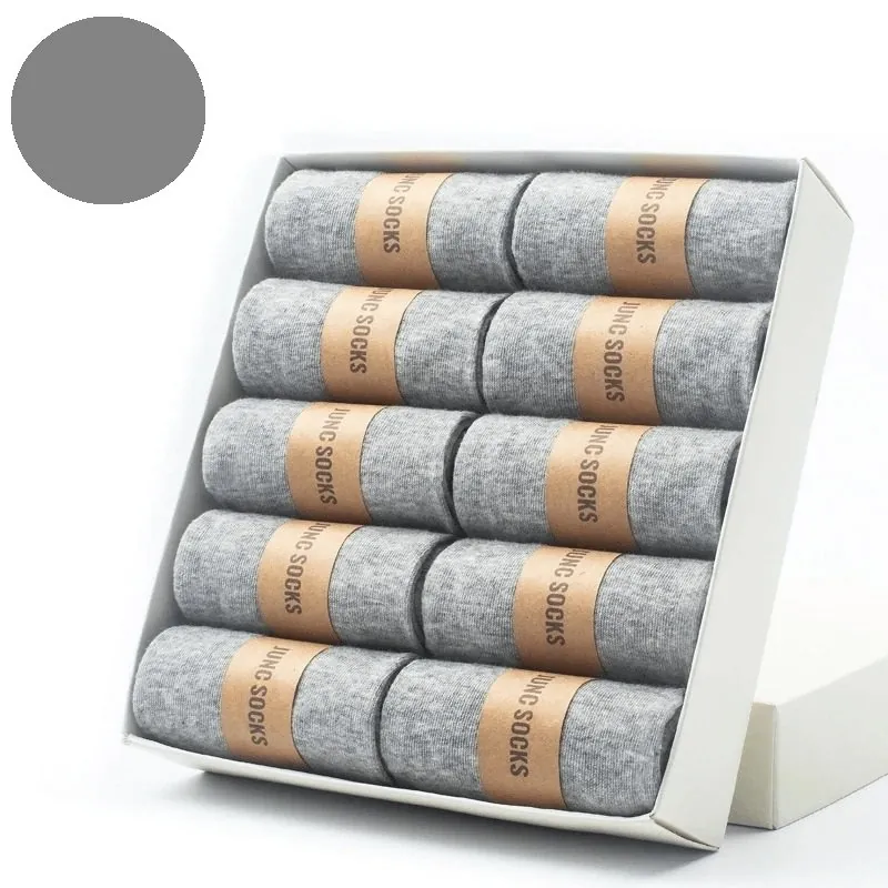 Kit 10 Pares de Meia Masculina Cano Alto Algodão
