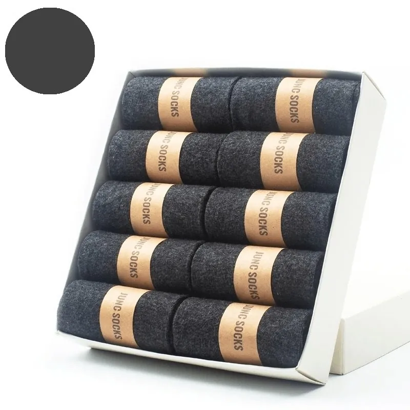 Kit 10 Pares de Meia Masculina Cano Alto Algodão