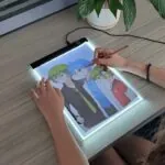 Mesa de Luz LED A4 para Desenho com 3 Níveis