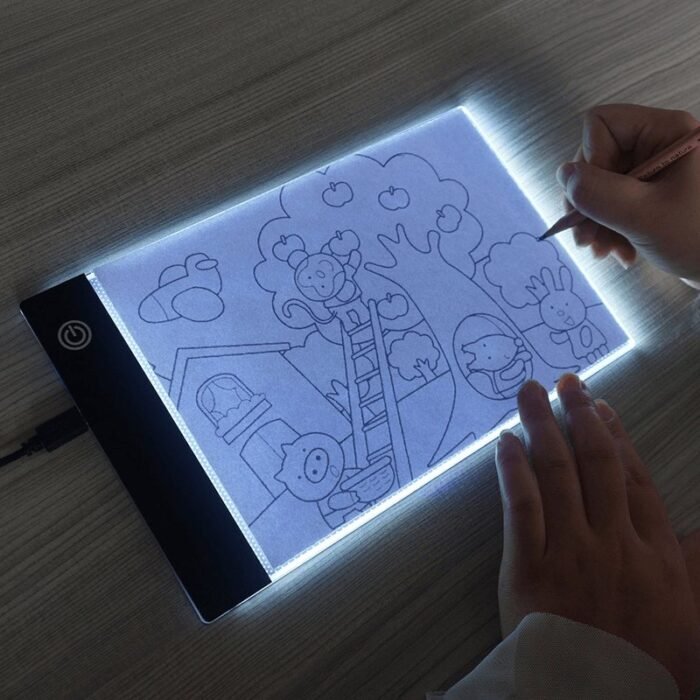 Mesa de Luz LED A4 para Desenho com 3 Níveis