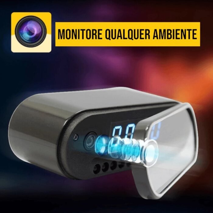 Relógio Digital com Câmera Wifi Full HD