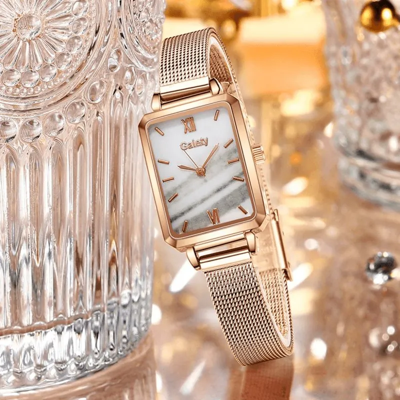 Relógio Feminino Elegante com Pulseira de Quartzo