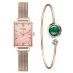 Relógio Feminino Elegante com Pulseira de Quartzo