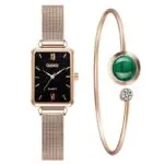 Relógio Feminino Elegante com Pulseira de Quartzo