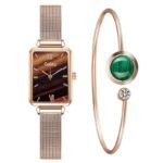 Relógio Feminino Elegante com Pulseira de Quartzo