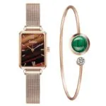 Relógio Feminino Elegante com Pulseira de Quartzo