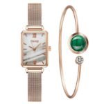Relógio Feminino Elegante com Pulseira de Quartzo