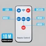 Refletor Solar de LED 500W com Sensor e Controle