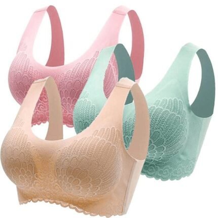 Sutiã Sem Costura 5D com Bojo Removível Confortável