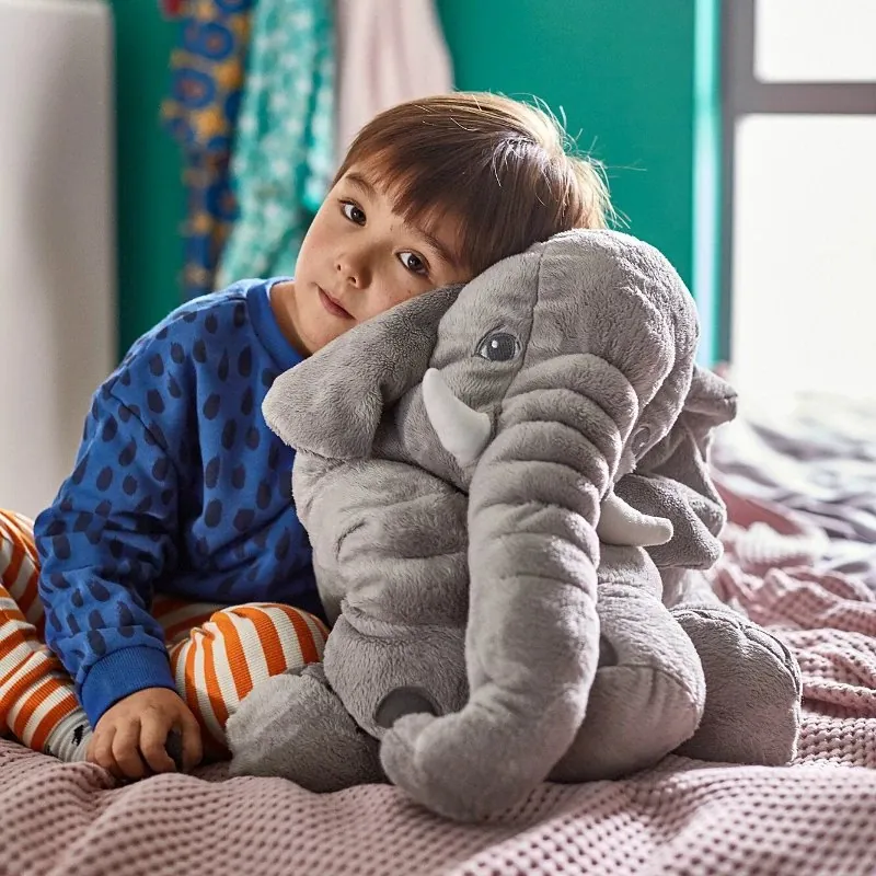 Almofada Elefante Pelúcia Antialérgica para Bebê