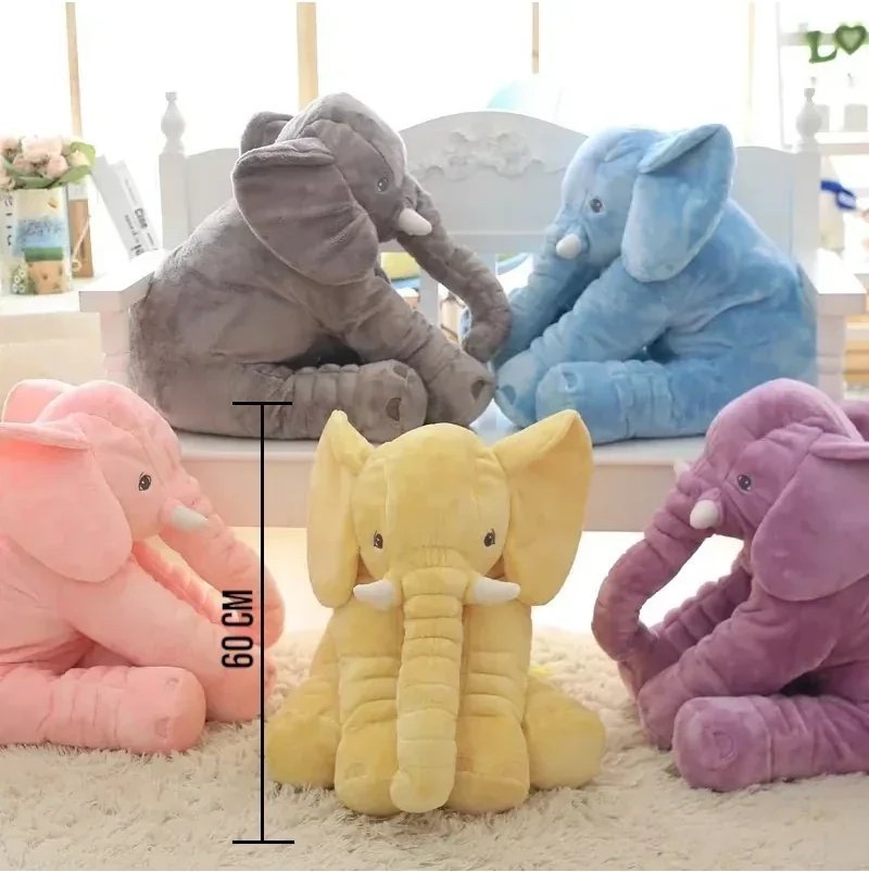 Almofada Elefante Pelúcia Antialérgica para Bebê