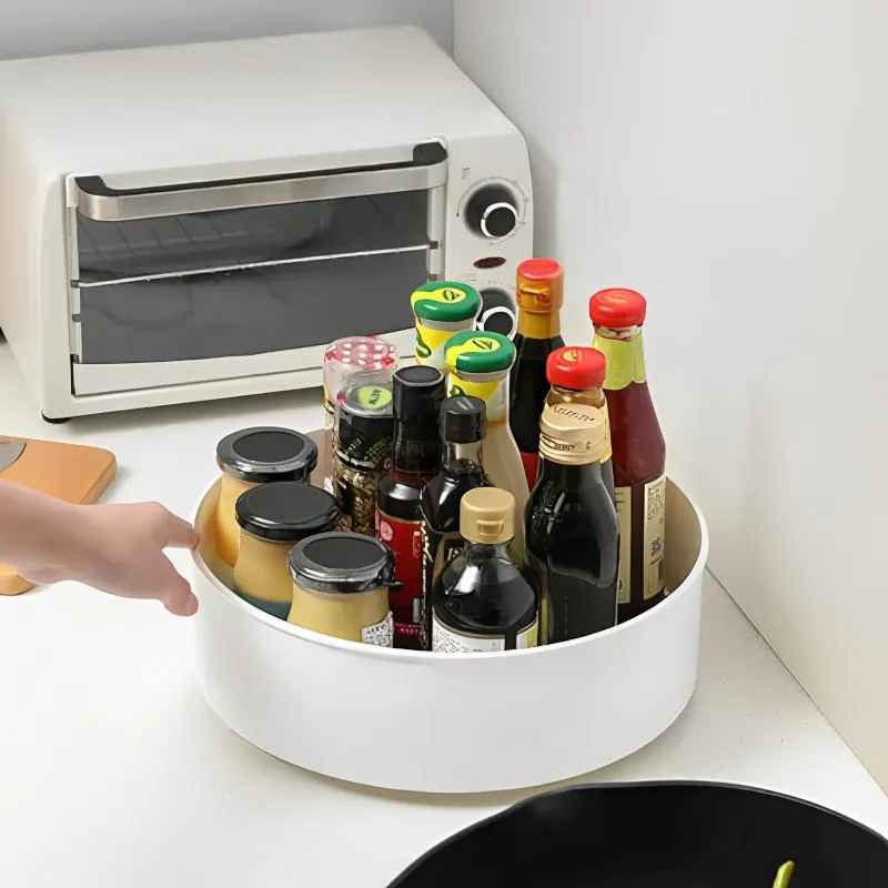 Bandeja Giratória Multiuso para Cozinha e Banheiro
