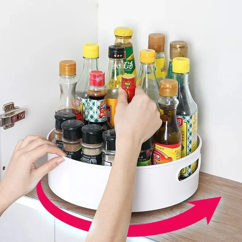 Bandeja Giratória Multiuso para Cozinha e Banheiro