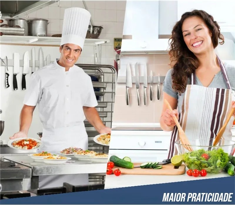 Barra Magnética para Facas e Talheres de Parede