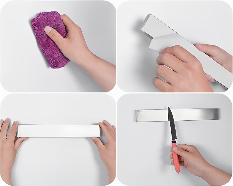 Barra Magnética para Facas e Talheres de Parede