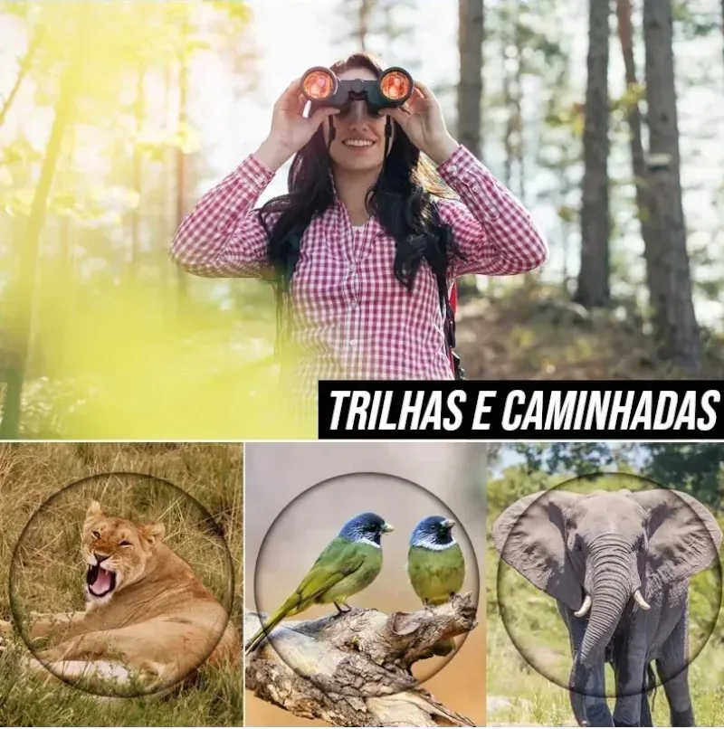 Binóculo Profissional Longo Alcance 5km Zoom Potente