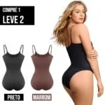 Body Feminino Modelador Compre 1 Leve 2 - Imagem 3