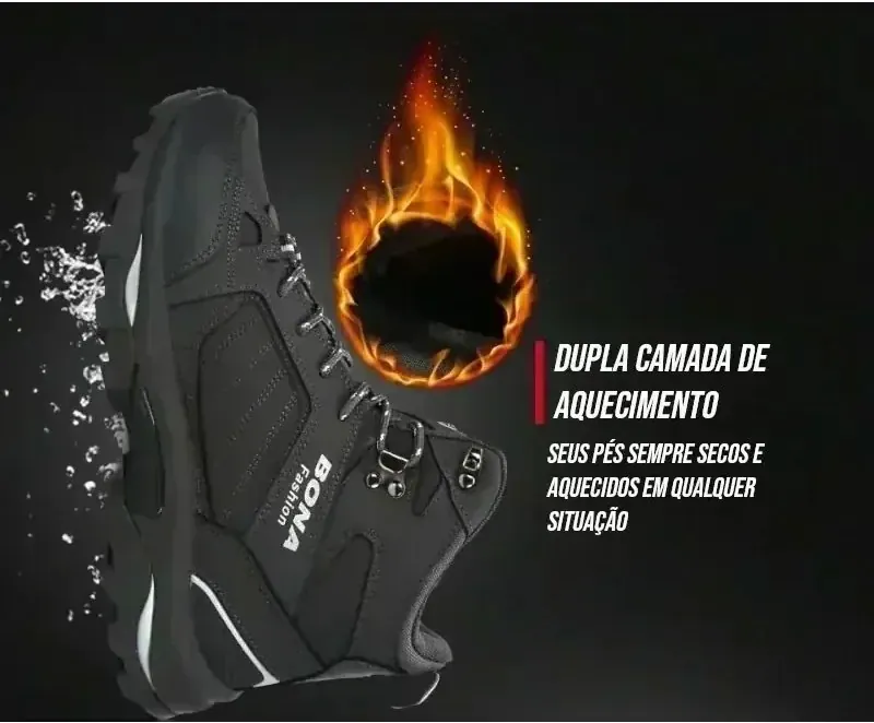 Bota Coturno Masculina Impermeável para Trilha
