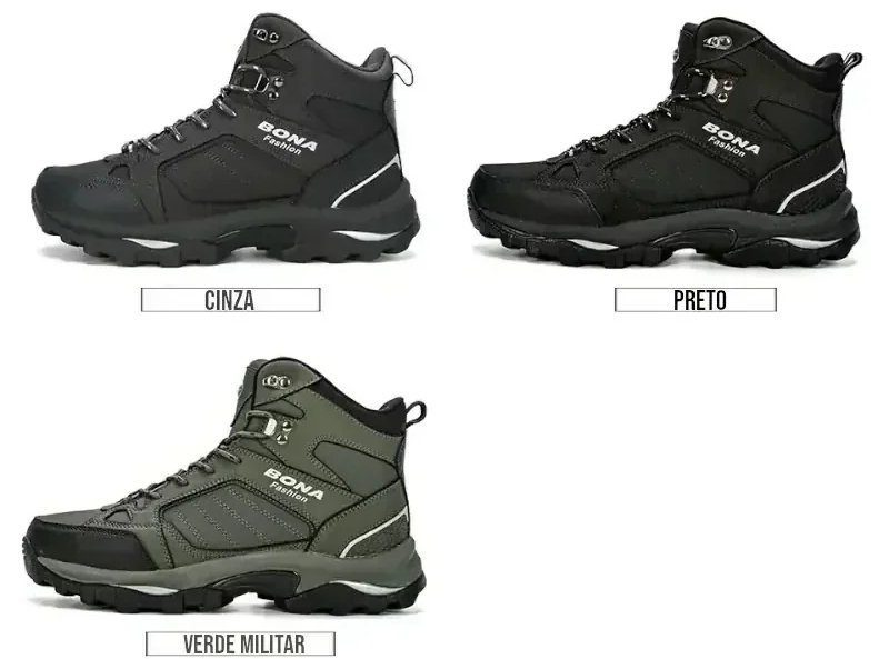 Bota Coturno Masculina Impermeável para Trilha