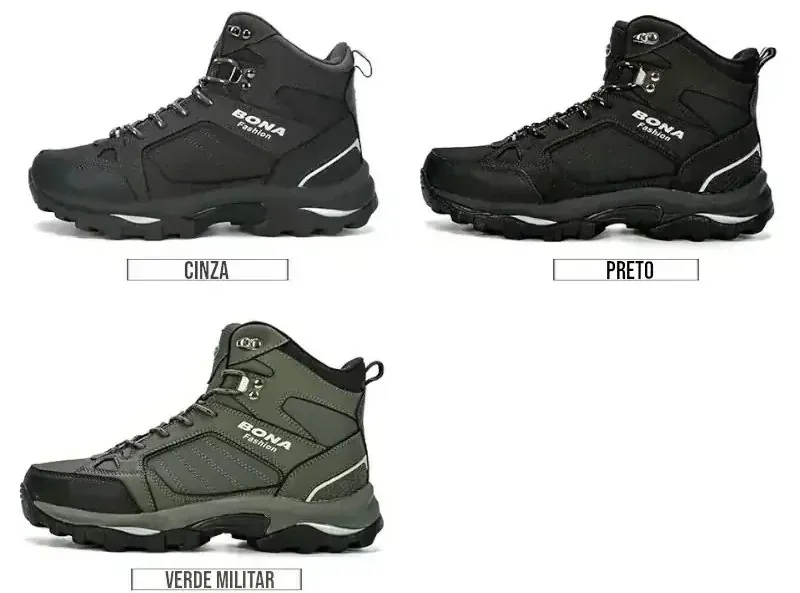 Bota Coturno Masculina Impermeável para Trilha