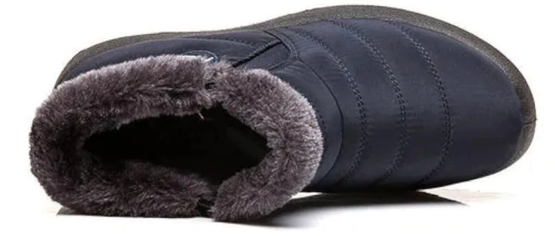 Bota Feminina Impermeável Forrada com Lã Inverno
