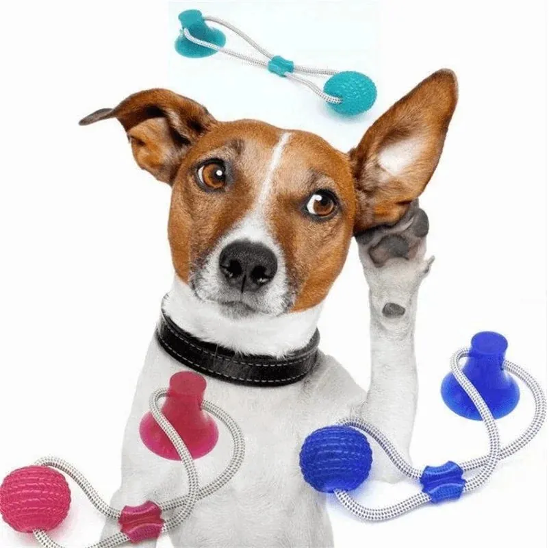 Brinquedo Mordedor Interativo com Ventosa para Cães
