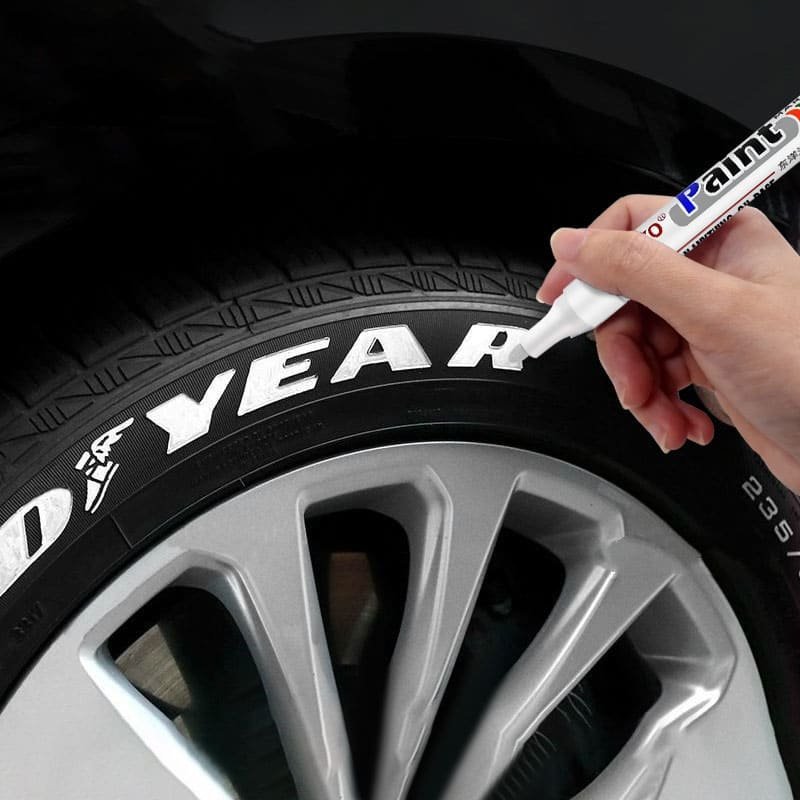 Canetas Brancas para Pintar Letras de Pneus Compre 1 Leve 4
