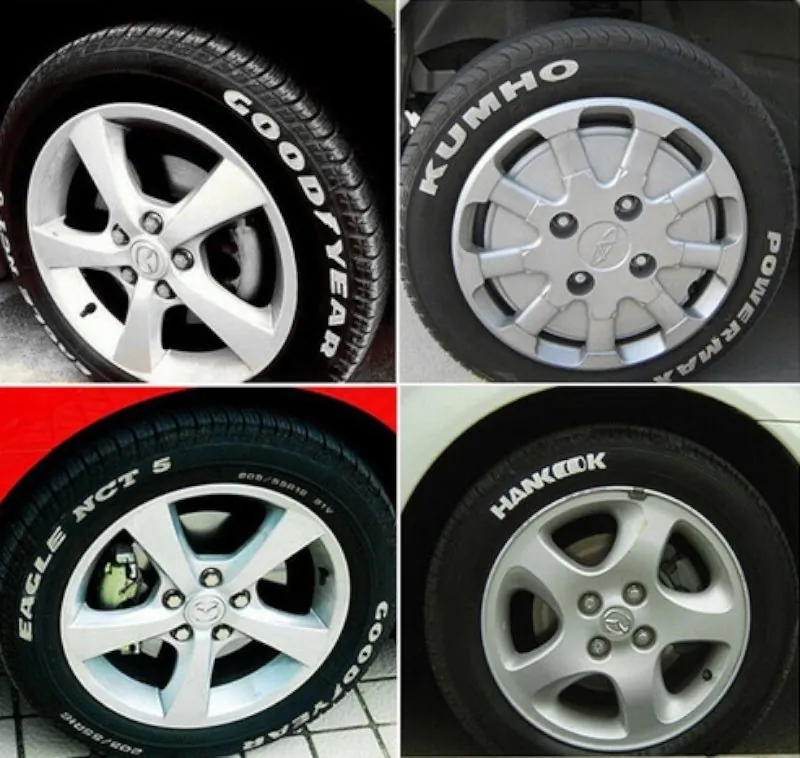 Canetas Brancas para Pintar Letras de Pneus Compre 1 Leve 4