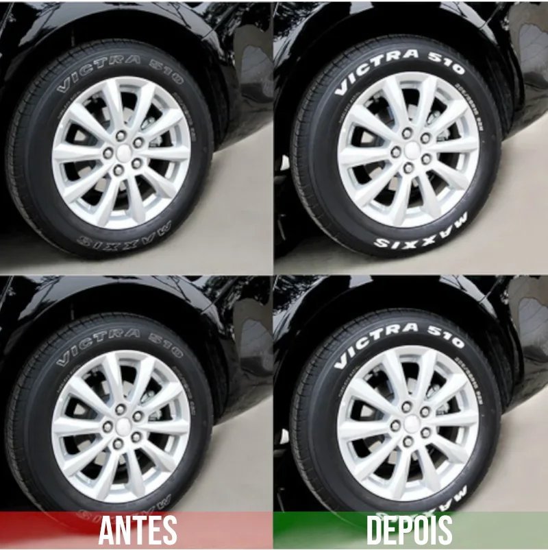 Canetas Brancas para Pintar Letras de Pneus Compre 1 Leve 4