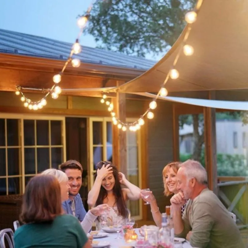 Cordão de Luz com 20 Lâmpadas para Área Externa