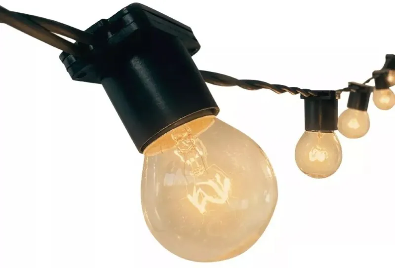 Cordão de Luz com 20 Lâmpadas para Área Externa
