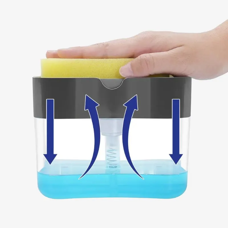 Dispenser de Detergente Compacto para Pia de Cozinha