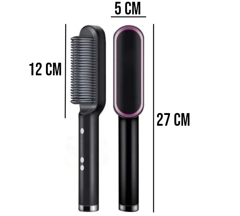 Escova Alisadora 5 em 1 Cerâmica Bivolt Profissional