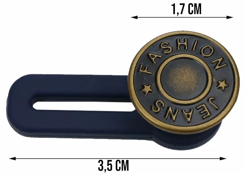 Extensor de Cintura Ajustável para Calça com 5 Unidades